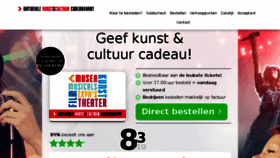 What Kunstcultuurcadeaukaart.nl website looked like in 2018 (6 years ago)