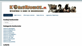 What Konkursowicz.pl website looked like in 2018 (7 years ago)