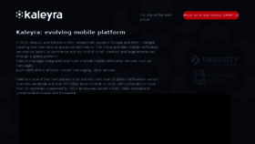 What Kaleyra.com website looked like in 2018 (6 years ago)