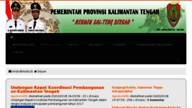 What Kalteng.go.id website looked like in 2018 (6 years ago)