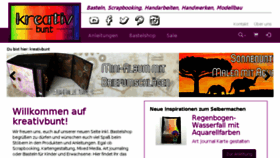 What Kreativbunt.de website looked like in 2018 (8 years ago)