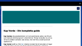 What Kapverde-guiden.se website looked like in 2018 (6 years ago)