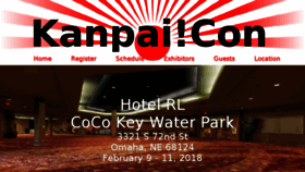 What Kanpaicon.com website looked like in 2018 (6 years ago)