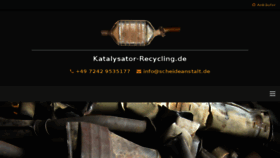 What Katalysator-recycling.de website looked like in 2018 (6 years ago)