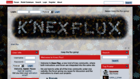 What Knexflux.net website looked like in 2018 (6 years ago)