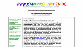 What Kantorei-noten.de website looked like in 2018 (6 years ago)