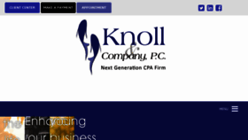 What Knollcpa.com website looked like in 2018 (6 years ago)