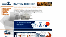 What Karton-rechner.de website looked like in 2018 (6 years ago)