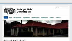 What Kallangurhalls.org website looked like in 2018 (6 years ago)