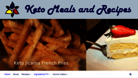 What Ketomealsandrecipes.com website looked like in 2018 (6 years ago)