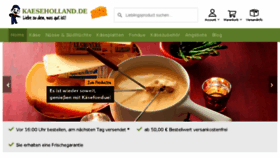 What Kaeseholland.de website looked like in 2018 (6 years ago)