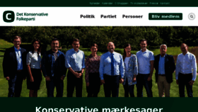 What Konservative.dk website looked like in 2018 (6 years ago)