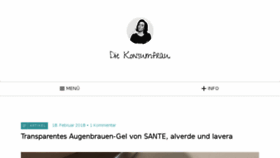 What Konsumfrau.de website looked like in 2018 (6 years ago)