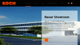 What Koch.lu website looked like in 2018 (7 years ago)