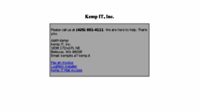 What Kemp.it website looked like in 2018 (6 years ago)