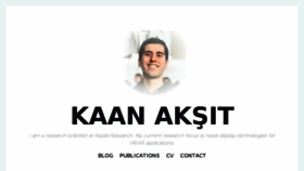 What Kaanaksit.com website looked like in 2018 (6 years ago)