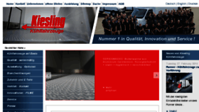 What Kiesling.de website looked like in 2018 (6 years ago)