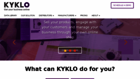 What Kyklo.co website looked like in 2018 (6 years ago)