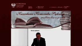 What Komornikus.pl website looked like in 2018 (6 years ago)