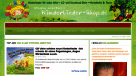 What Kinderliederhits.de website looked like in 2018 (6 years ago)