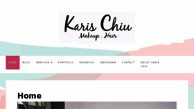 What Karischiumakeup.com website looked like in 2018 (6 years ago)