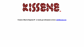 What Kissene.com website looked like in 2018 (6 years ago)