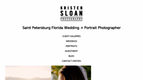 What Kristenphotography.com website looked like in 2018 (6 years ago)