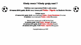 What Kiedymecz.pl website looked like in 2018 (6 years ago)