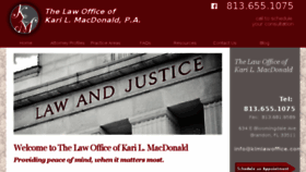 What Klmlawoffice.com website looked like in 2018 (6 years ago)