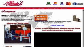 What Kilindas.com.br website looked like in 2018 (6 years ago)