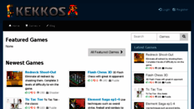 What Kekkos.com website looked like in 2018 (6 years ago)