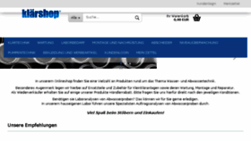 What Klaershop.de website looked like in 2018 (6 years ago)