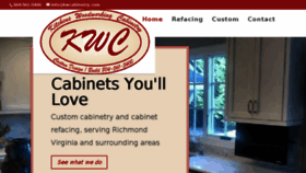 What Kwcabinetry.com website looked like in 2018 (6 years ago)