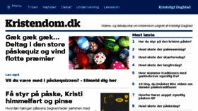 What Kristendom.dk website looked like in 2018 (6 years ago)