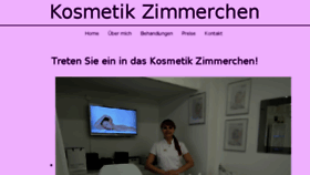 What Kosmetikzimmerchen.com website looked like in 2018 (6 years ago)