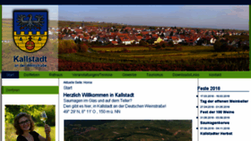 What Kallstadt.de website looked like in 2018 (6 years ago)