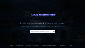 What Kahunaresearchgroup.org website looked like in 2018 (6 years ago)