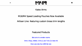 What Kaleoarms.com website looked like in 2018 (6 years ago)