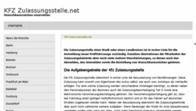 What Kfzzulassungsstelle.net website looked like in 2018 (6 years ago)