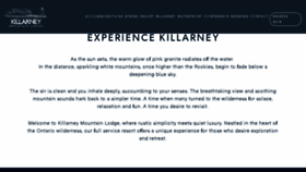 What Killarney.com website looked like in 2018 (6 years ago)