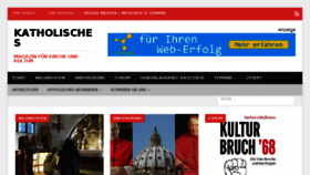 What Katholisches.info website looked like in 2018 (6 years ago)