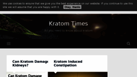 What Kratomtimes.com website looked like in 2018 (6 years ago)