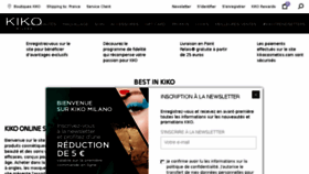 What Kikocosmetics.fr website looked like in 2018 (6 years ago)