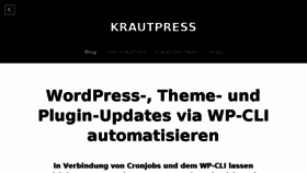 What Krautpress.de website looked like in 2018 (6 years ago)