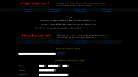 What Kingstonian.net website looked like in 2018 (6 years ago)