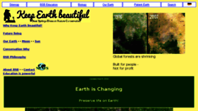 What Keep-earth-beautiful.org website looked like in 2018 (6 years ago)