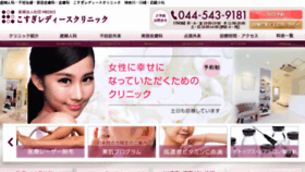 What Kosugi-ladies.jp website looked like in 2018 (6 years ago)