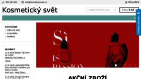 What Kosmetickysvet.cz website looked like in 2018 (6 years ago)