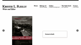What Kristiereilly.com website looked like in 2018 (6 years ago)