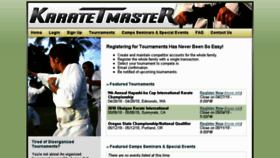 What Karatetmaster.com website looked like in 2018 (6 years ago)